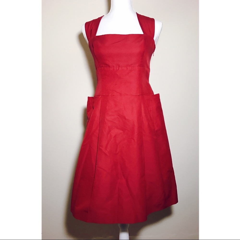 NWOT Anthropologie mirror Of Venus Red Dress 4